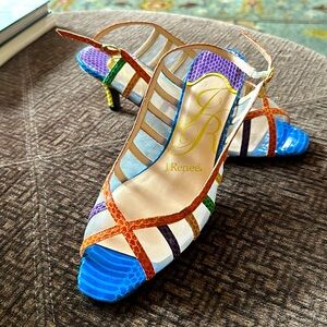 J. Renee Size 8M Multi-Color Sandals